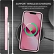 Чохол Wave Premium Matte Insane Guard case with MagSafe (TPU+PC) для Apple iPhone 13 14 6.1" Pink - изображение 4