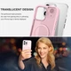 Чехол Wave Premium Matte Insane Guard case with MagSafe (TPU+PC) для Apple iPhone 14 Pro 6.1" Pink - зображення 3