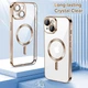 Чохол Wave Premium Metal Shining case with MagSafe (TPU) для Apple iPhone 13 14 6.1” Desert Titanium - изображение 2