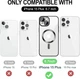 Чохол Wave Premium Metal Shining case with MagSafe (TPU) для Apple iPhone 15 Plus 14 Plus 6.7” Black - изображение 7