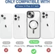 Чохол Wave Premium Metal Shining case with MagSafe (TPU) для Apple iPhone 15 Plus 14 Plus 6.7” Black - изображение 8