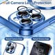 Чохол Wave Premium Metal Shining case with MagSafe (TPU) для Apple iPhone 16 Pro 6.3” Midnight Blue - изображение 4