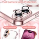 Чохол Wave Premium Metal Shining case with MagSafe (TPU) для Apple iPhone 16 6.1” Pink - изображение 4