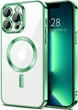 Чохол Wave Premium Metal Shining case with MagSafe (TPU) для Apple iPhone 13 Pro Max 6.7” Light Green - изображение 1