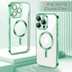 Чохол Wave Premium Metal Shining case with MagSafe (TPU) для Apple iPhone 14 Pro 6.1” Light Green - изображение 2