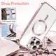 Чохол Wave Premium Metal Shining case with MagSafe (TPU) для Apple iPhone 14 Pro 6.1” Pink - изображение 5