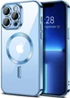 Чохол Wave Premium Metal Shining case with MagSafe (TPU) для Apple iPhone 13 Pro Max 6.7” Light Blue - изображение 1