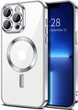 Чохол Wave Premium Metal Shining case with MagSafe (TPU) для Apple iPhone 13 Pro Max 6.7” Silver - изображение 1