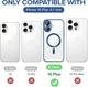 Чохол Wave Premium Metal Shining case with MagSafe (TPU) для Apple iPhone 16 Plus 6.7” Midnight Blue - изображение 7
