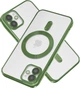 Чехол Wave Premium Metal Shining case with MagSafe (TPU) для Apple iPhone Xs 5.8" Green - зображення 1