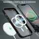 Чохол Wave Premium Matte Insane Guard case with MagSafe (TPU+PC) для Apple iPhone 13 14 6.1" Black - изображение 3