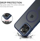 Чохол Wave Premium Matte Insane Guard case with MagSafe (TPU+PC) для Apple iPhone 14 Pro 6.1" Midnight Blue - изображение 5