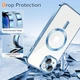 Чохол Wave Premium Metal Shining case with MagSafe (TPU) для Apple iPhone 13 14 6.1” Light Blue - изображение 5