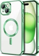 Чохол Wave Premium Metal Shining case with MagSafe (TPU) для Apple iPhone 15 6.1” Light Green - изображение 1