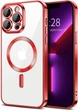 Чохол Wave Premium Metal Shining case with MagSafe (TPU) для Apple iPhone 13 Pro Max 6.7” Red - изображение 1