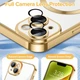 Чохол Wave Premium Metal Shining case with MagSafe (TPU) для Apple iPhone 13 14 6.1” Gold - изображение 4