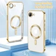 Чехол Wave Premium Metal Shining case with MagSafe (TPU) для Apple iPhone 16e 6.1” Gold - зображення 2