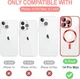 Чехол Wave Premium Metal Shining case with MagSafe (TPU) для Apple iPhone 14 Pro Max 6.7” Red - зображення 7