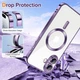 Чехол Wave Premium Metal Shining case with MagSafe (TPU) для Apple iPhone 16 6.1” Deep Purple - зображення 5