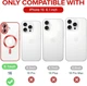 Чохол Wave Premium Metal Shining case with MagSafe (TPU) для Apple iPhone 16 6.1” Red - изображение 7