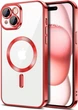 Чохол Wave Premium Metal Shining case with MagSafe (TPU) для Apple iPhone 15 6.1” Red - изображение 1