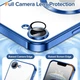 Чохол Wave Premium Metal Shining case with MagSafe (TPU) для Apple iPhone 16e 6.1” Midnight Blue - изображение 4