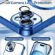 Чохол Wave Premium Metal Shining case with MagSafe (TPU) для Apple iPhone 15 6.1” Midnight Blue - изображение 4