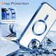 Чохол Wave Premium Metal Shining case with MagSafe (TPU) для Apple iPhone 13 14 6.1” Midnight Blue - изображение 5