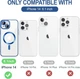 Чохол Wave Premium Metal Shining case with MagSafe (TPU) для Apple iPhone 13 14 6.1” Midnight Blue - изображение 8