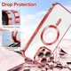Чехол Wave Premium Metal Shining case with MagSafe (TPU) для Apple iPhone 16 Pro Max 6.9” Red - зображення 5