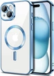 Чохол Wave Premium Metal Shining case with MagSafe (TPU) для Apple iPhone 15 6.1” Light Blue - изображение 1