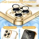 Чохол Wave Premium Metal Shining case with MagSafe (TPU) для Apple iPhone 16 Pro 6.3” Gold - изображение 4