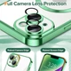 Чохол Wave Premium Metal Shining case with MagSafe (TPU) для Apple iPhone 13 14 6.1” Light Green - изображение 4
