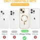 Чохол Wave Premium Metal Shining case with MagSafe (TPU) для Apple iPhone 15 Plus 14 Plus 6.7” Gold - изображение 8