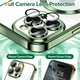 Чохол Wave Premium Metal Shining case with MagSafe (TPU) для Apple iPhone 16 Pro 6.3” Green - изображение 4