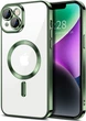 Чохол Wave Premium Metal Shining case with MagSafe (TPU) для Apple iPhone 13 14 6.1” Green - изображение 1