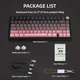 Бездротова механічна Клавіатура Attack Shark X85 Pink 75% (Градієнтний дизайн, перемикачі White Jade, бездротова RGB підсвічування, бічне гравіювання)+наклейки укр розкладки, чорно-рожева - зображення 5