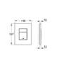 Комплект Grohe Set Унитаз QUADRO-0301-T3 + Инсталляция 38536001 + панель 38732000 (38536001QUADRO03 - изображение 2