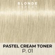Крем-краска Indola Blonde Expert Pastel Cream Toner для перманентного тонирования волос в пастельный оттенок P.01 Natural Ash 60 мл (4067971097688) - изображение 3