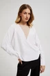 Блузка жіноча MOODO 4535O XS молочна - изображение 1