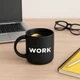 Чашка «Work» черная - изображение 4