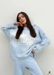 Свитшот женский вязаный ART KNIT голубой Vibe, S 035880 - изображение 1