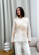 Свитшот женский вязаный ART KNIT молочный Vibe, XL 035874 - изображение 1