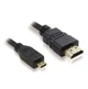 Кабель HDMI M to micro HDMI M 1.5m V1.4 Black (B00333) - изображение 1
