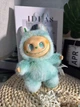 Мягкая игрушка брелок Labubu Pop Mart Big Into Energy Serenity, коллекционная игрушка Лабубу 3 серии The Monsters, 16 см, зелёная - изображение 4