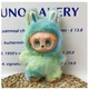 Мягкая игрушка брелок Labubu Pop Mart Big Into Energy Serenity, коллекционная игрушка Лабубу 3 серии The Monsters, 16 см, зелёная - изображение 5