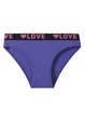 Женские спортивные хлопковые трусики LOVE - фиолетовые L 3278 - изображение 1