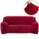 Защитный чехол на трехместный диван Diana Textile Plush Velvet, 190-230 см, Бордовый - изображение 1