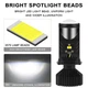 LED Лінзи H4, Super Powerful 180W, 3570 Chip, Flip LED, 80000LM, 6000K, IP68 (2 шт.) - изображение 7