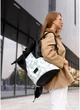 Женский рюкзак роллтоп с двумя отделениями и карманом под ноутбук SAMBAG Черный с принтом Palm (10450271841) - изображение 3